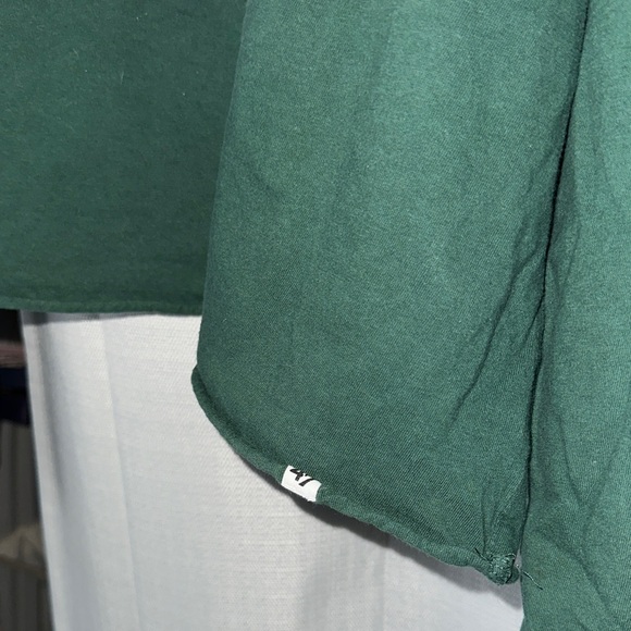 Green Bay Packers Dark Green Cropped Long Sleeve Tee - Picture 5 of 5